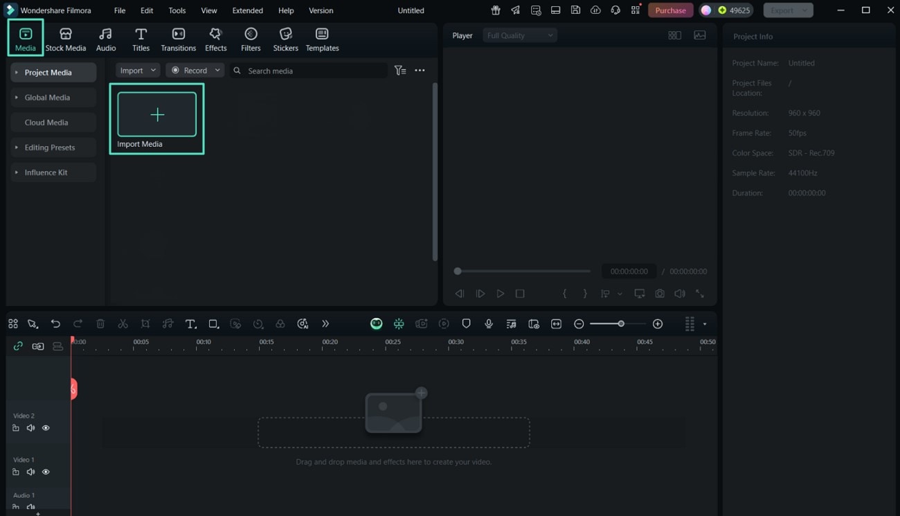 import media filmora desktop