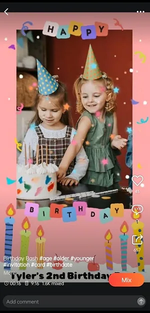 modèle d'anniversaire pour enfants