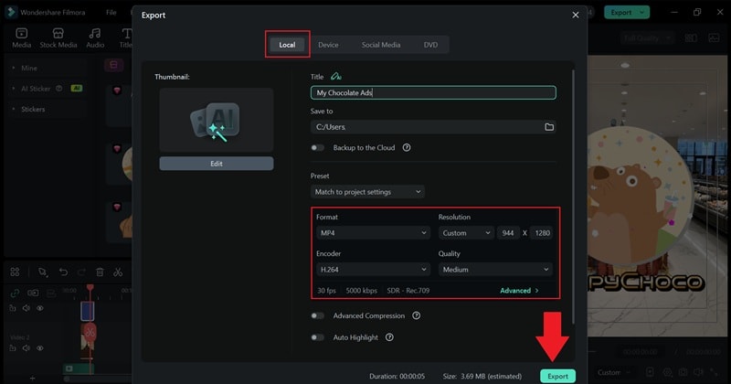 export your chocolate ads