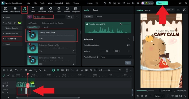 edit and export your chocolate ads