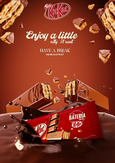 chocolate poster advertisement by kitkat