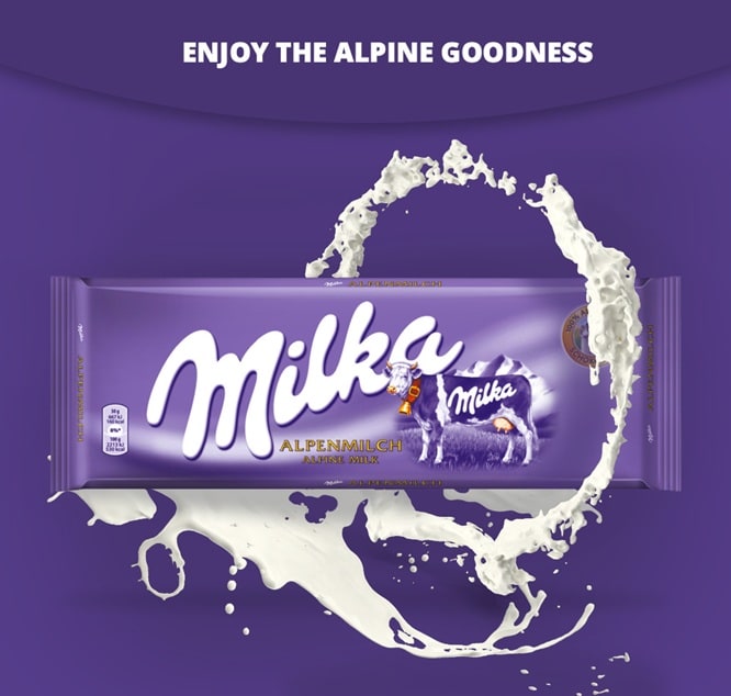 chocolate poster advertisement by milka