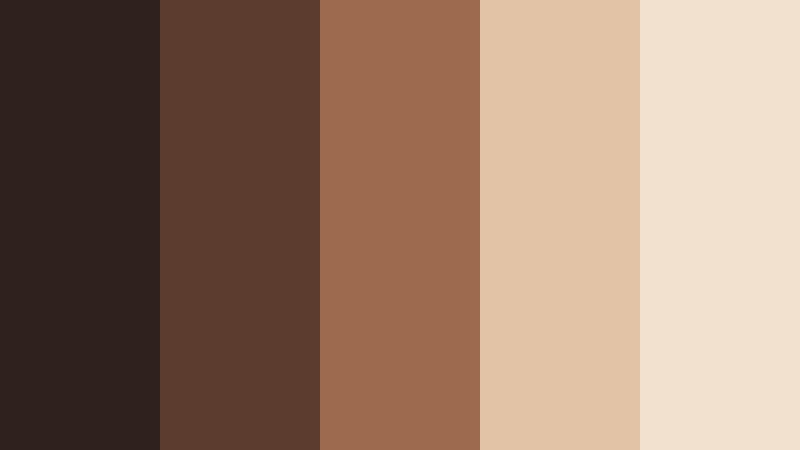 chocolate film grain soft cocoa brown color palette with hex codes