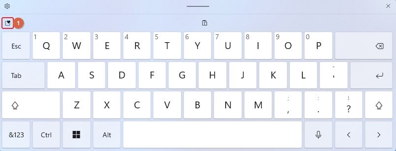 choose emojis from touch keyboard