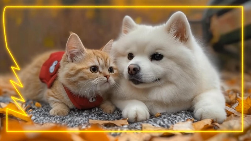 stylized christmas border with tree