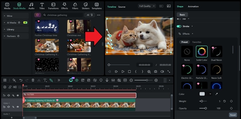 start drawing the border