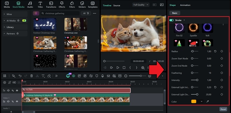 adjust the outline look