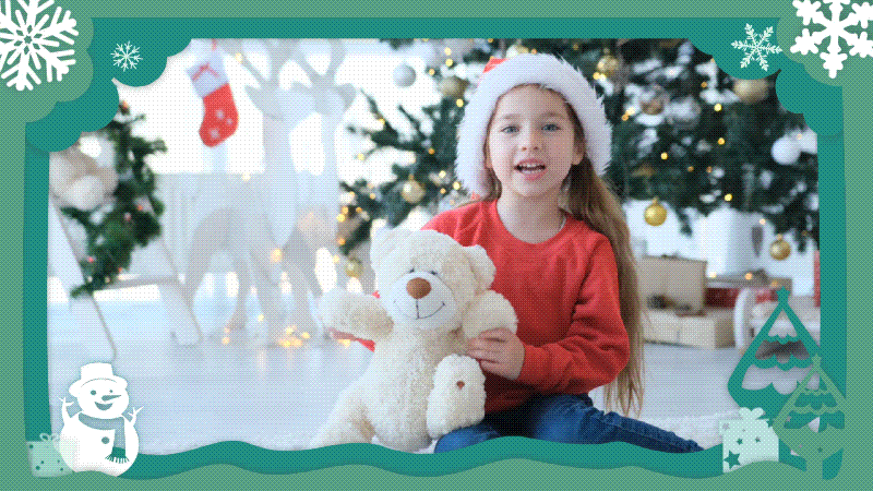 filmora snowman border