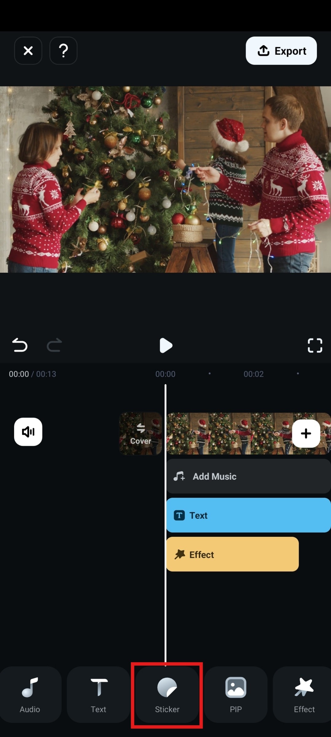 learn to use stickers in filmora