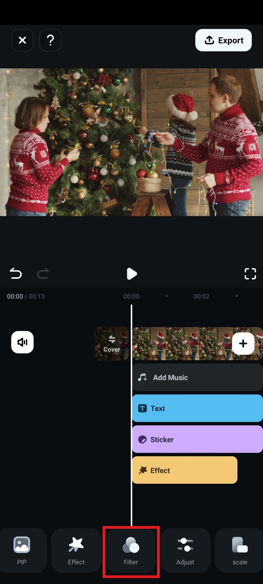 learn to use filters in filmora