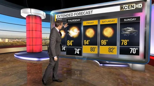 weather forecasts and newsrooms