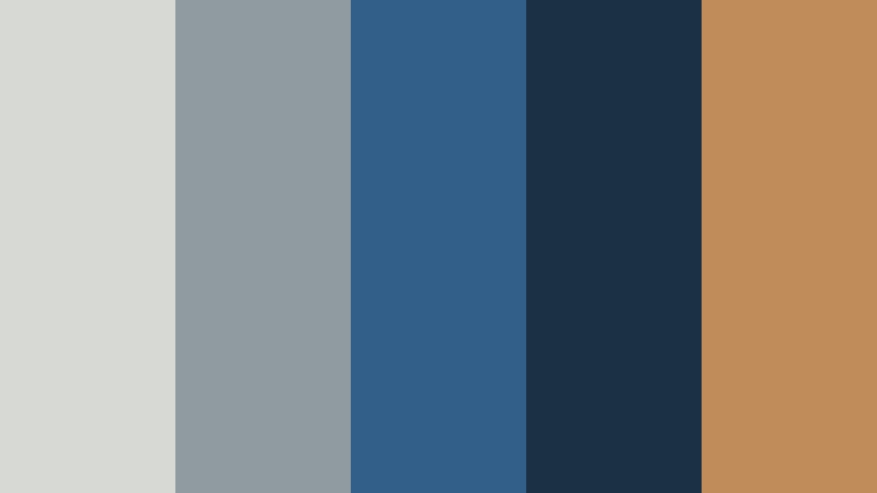 chrome and cobalt film look color color palette with hex codes