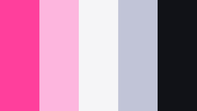 chrome orchid minimal cyber pink color palette with hex codes