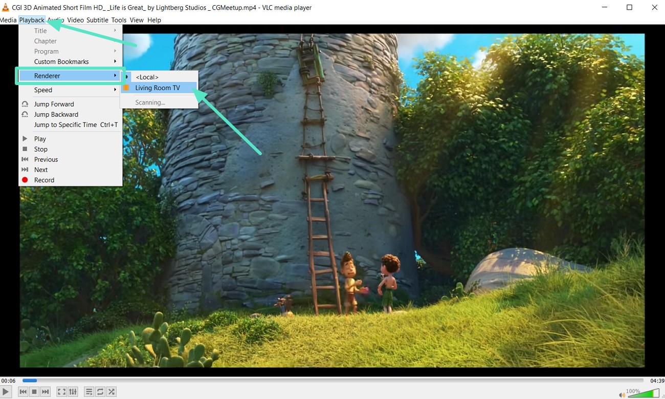 vlc media player renderer
