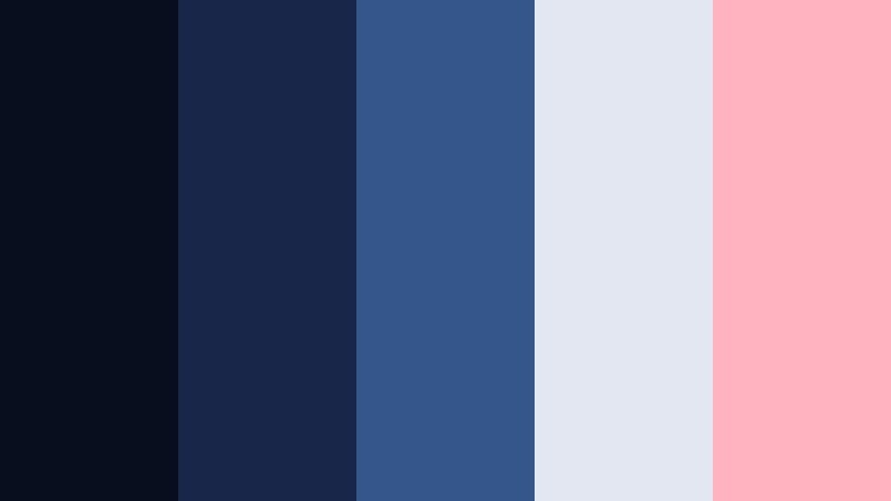 cinema scope indigo contrast navy color palette with hex codes