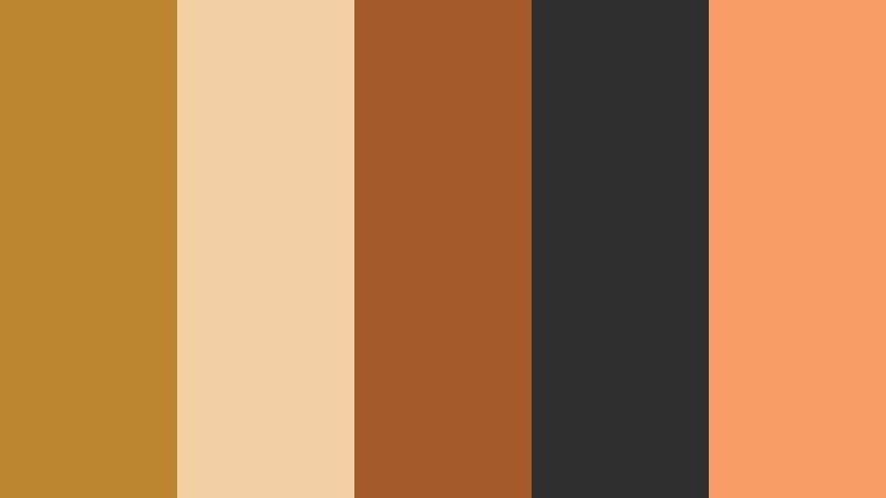 cinematic copper frame prairie gold color palette with hex codes