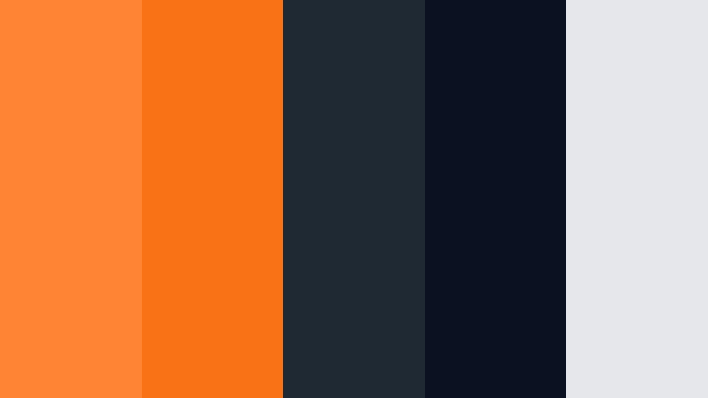 cinematic ember edge neon tangerine color palette with hex codes