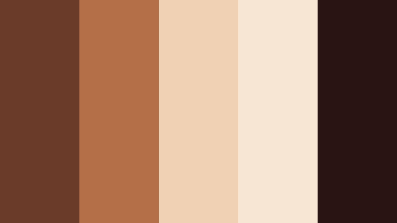 cinematic ember frame warm clay brown color palette with hex codes