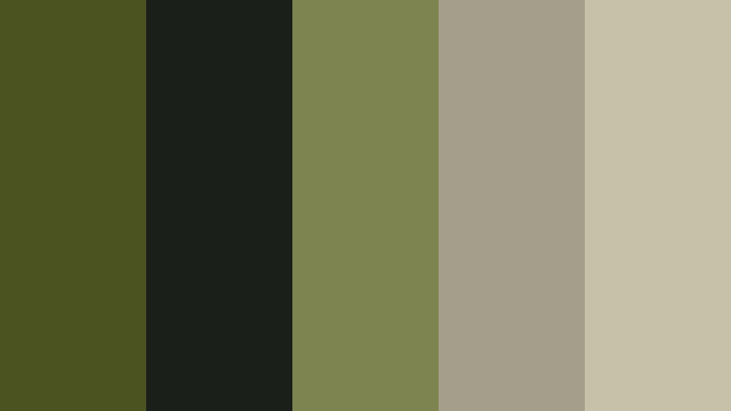 cinematic forest olive classic olive color palette with hex codes