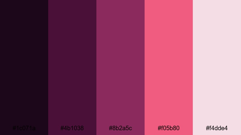 cinematic grape noir vineyard color palette with hex codes