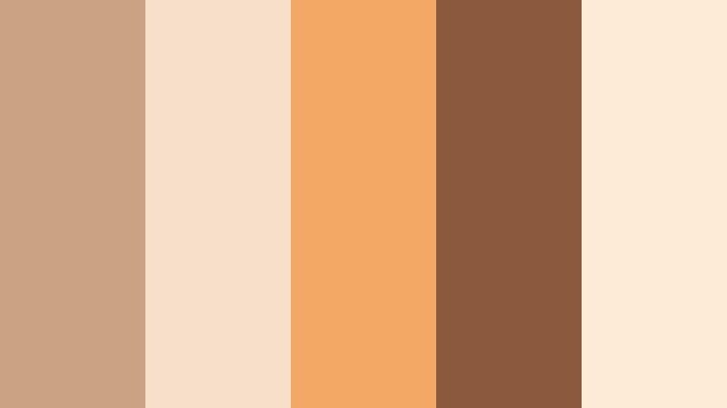 cinematic latte sunset light mocha color palette with hex codes