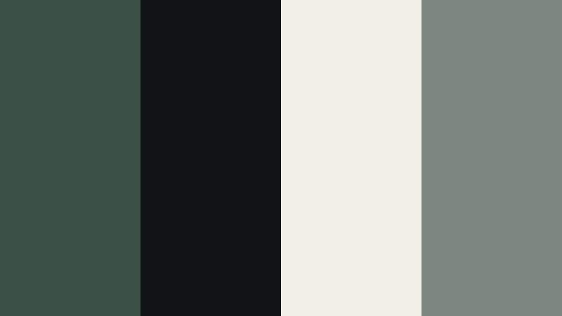 cinematic noir sage dark sage green color palette with hex codes