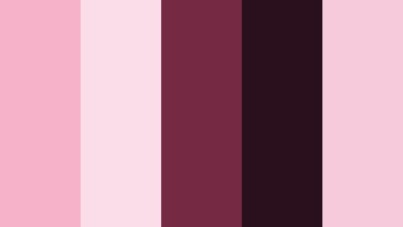 cinematic rose noir feather pink color palette with hex codes