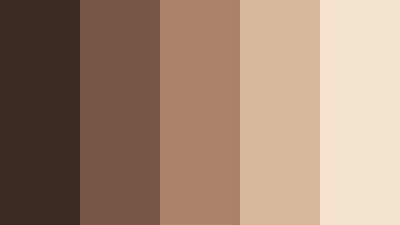 cinematic sepia frame latte brown color palette with hex codes