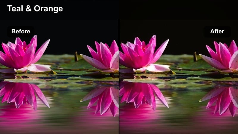 Subtle cinematic teal and cream grading on a street interview shot on a city sidewalk.