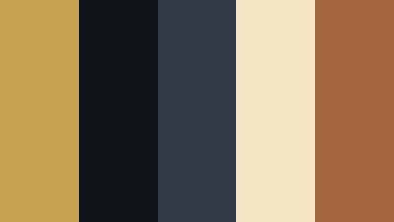 cinematic streetlight glow muted mustard color palette with hex codes