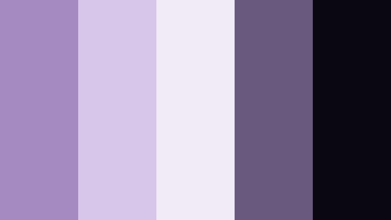 cinematic violet noir faded violet color palette with hex codes