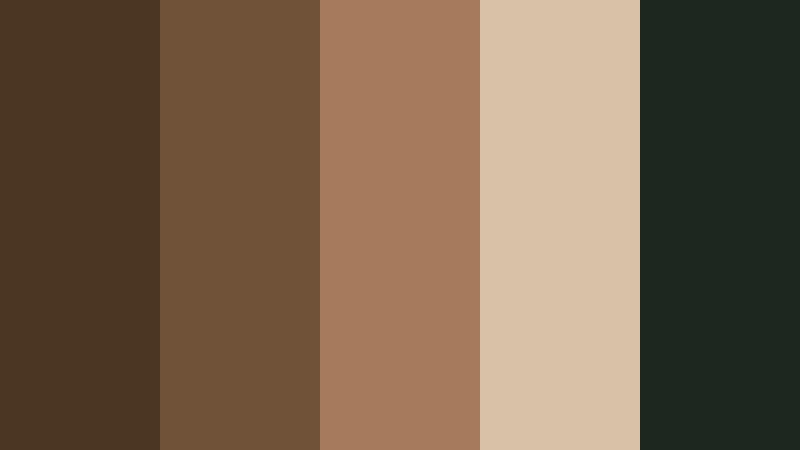 cinematic woodland frame forest bark color palette with hex codes
