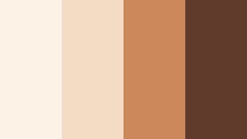 cinnamon champagne luxe soft cinnamon color palette with hex codes