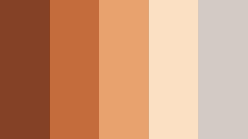 cinnamon loft morning burnt cinnamon color palette with hex codes