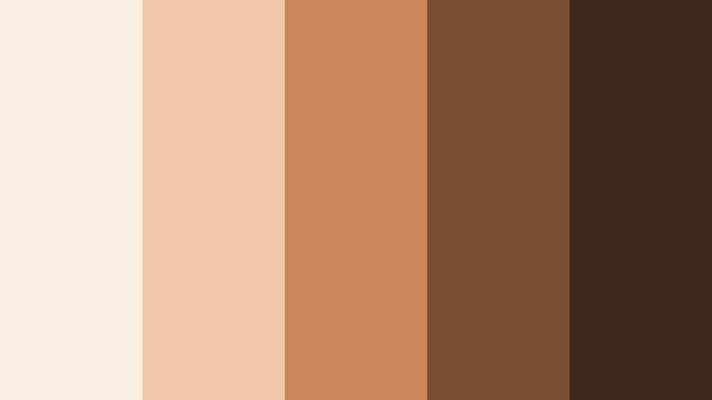 cinnamon storybook afternoon soft cinnamon color palette with hex codes