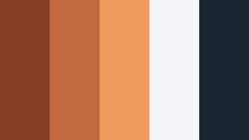 cinnamon tech contrast burnt cinnamon color palette with hex codes