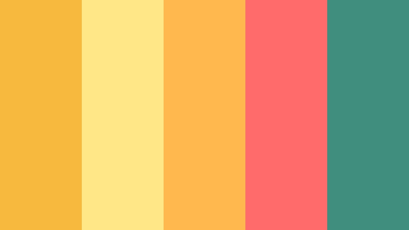citrus honey splash golden honey color palette with hex codes