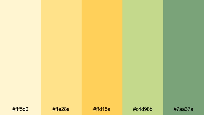 citrus orchard jasmine jasmine color palette with hex codes