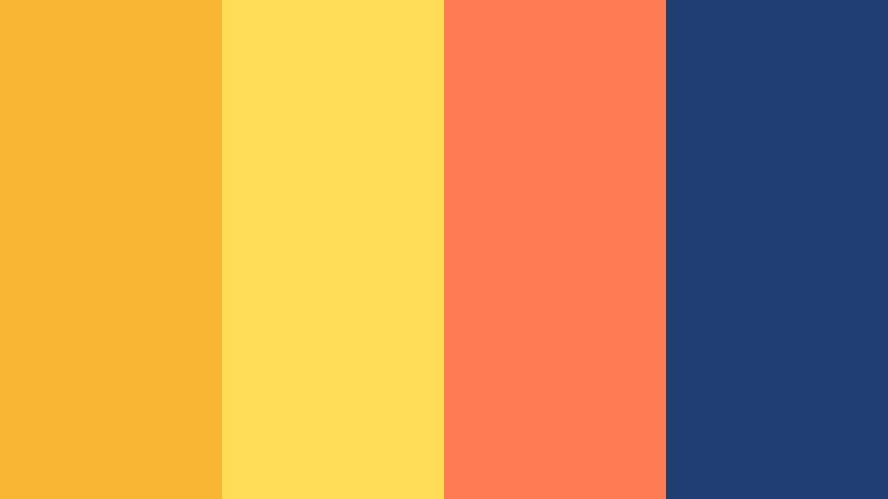 citrus studio pop soft marigold color palette with hex codes