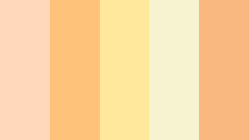 citrus studio vibes pale melon color palette with hex codes