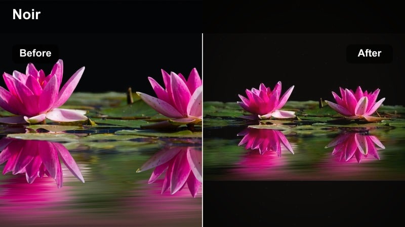 Moody desaturated blue filter on a foggy city skyline