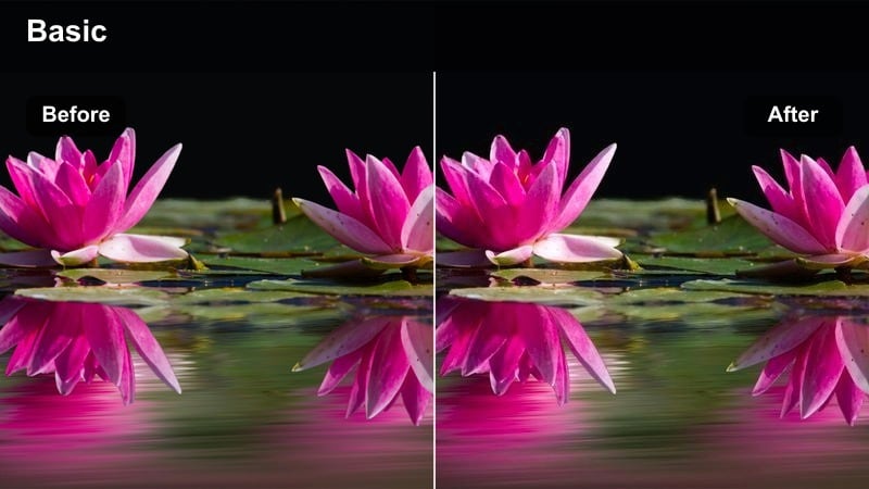 Cinematic city street with golden highlights and cool shadows resembling anamorphic grading