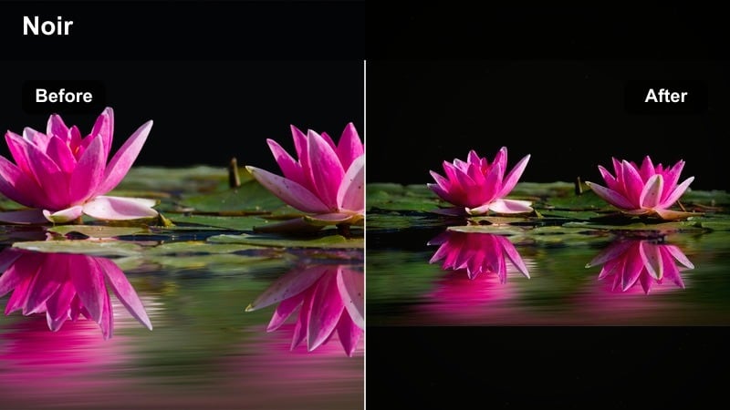 Moody cinematic filter on city night travel footage