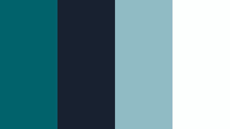 clarity dashboard teal deep lagoon color palette with hex codes