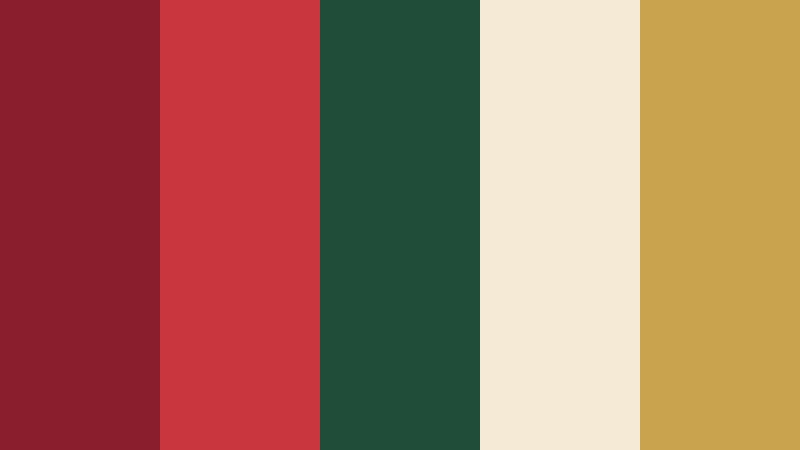 classic cranberry pine christmas color palette color palette with hex codes