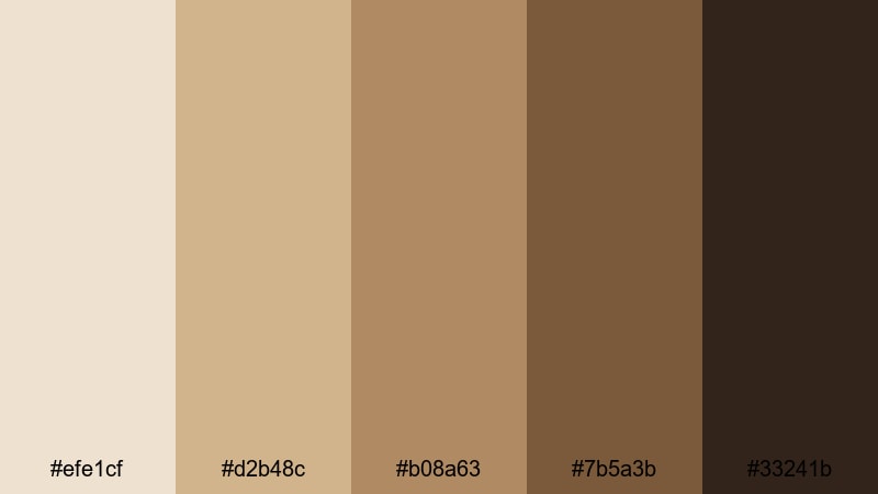 classic trench edit khaki beige color palette with hex codes