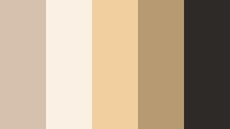 clay champagne premiere clay beige color palette with hex codes