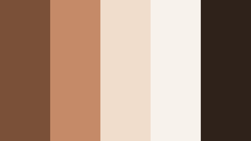 clay loft minimal warm clay brown color palette with hex codes