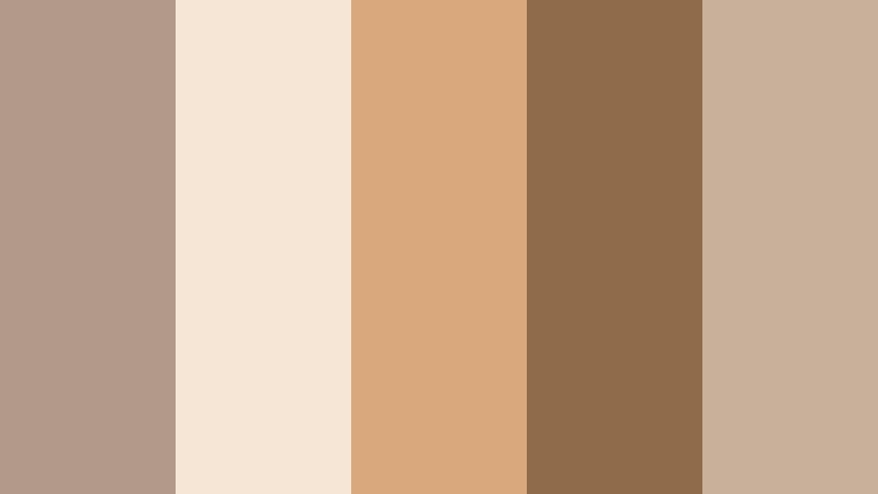 clay market morning aged taupe color palette with hex codes