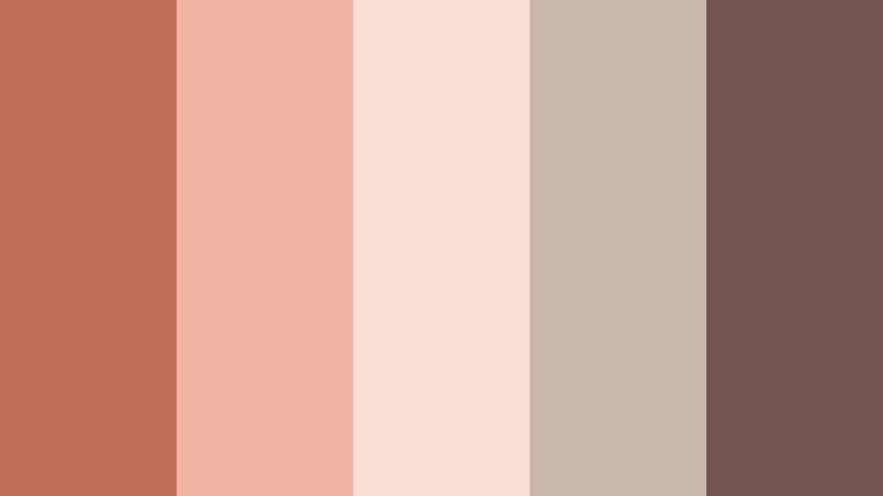 clay petal keepsake muted terracotta color palette with hex codes
